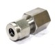 SS Female Adapter Compression Double Ferrule OD Fitting Stainless Steel 316